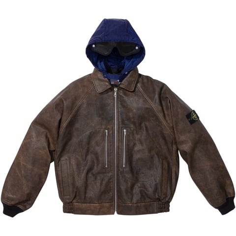 Supreme Supreme®/Stone Island® Leather Bomber Jacket - Colorway
