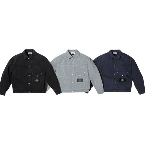 ジャケット・アウター Supreme Stone  Denim Jacket BLACK Supreme®/Stone Island® Denim Trucker Jacket - Supreme