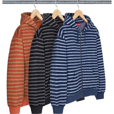 Brushed Zip Up Hooded Sweatshirt - Supreme