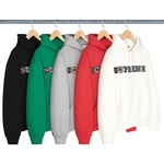 Supreme Collegiate Patchwork Leather Hooded Sweatshirt (FW23)