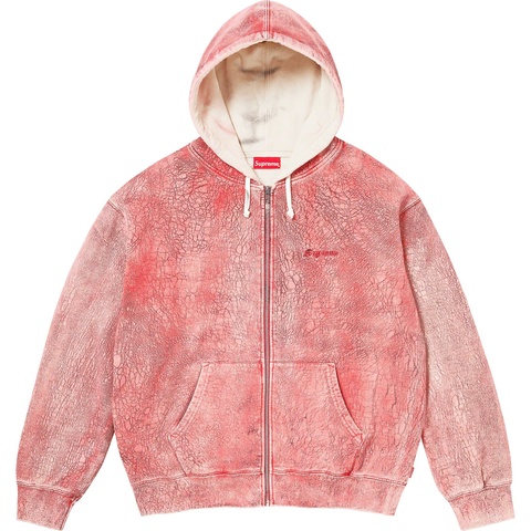 Crackle Zip Up Hooded Sweatshirt - Supreme