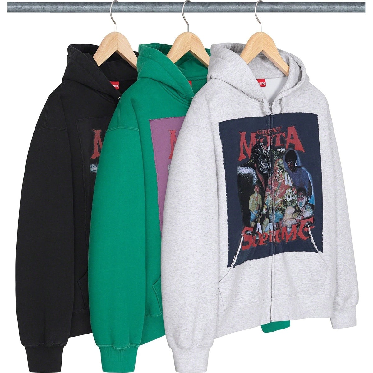 トップス Supreme Muta Zip Up Hooded Sweatshirt Buy Supreme Muta Zip Up Hooded Sweatshirt 'Black' - FW23SW28 BLACK
