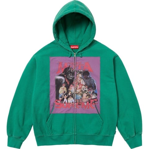 トップス Supreme Muta Zip Up Hooded Sweatshirt Buy Supreme Muta Zip Up Hooded Sweatshirt 'Black' - FW23SW28 BLACK