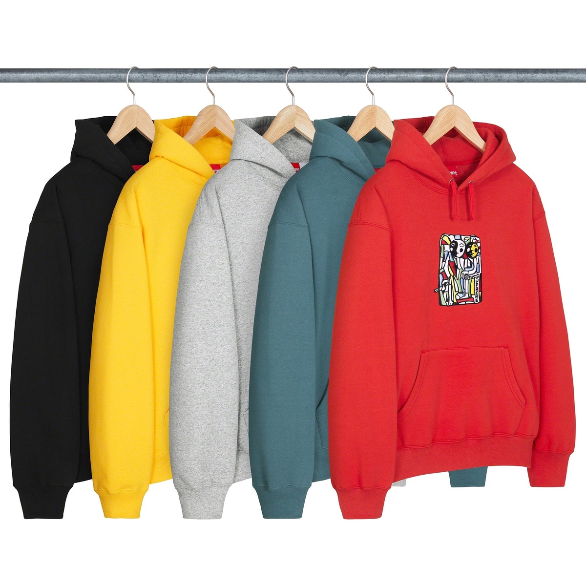 Neil Blender Mosaic Hooded Sweatshirt - Supreme
