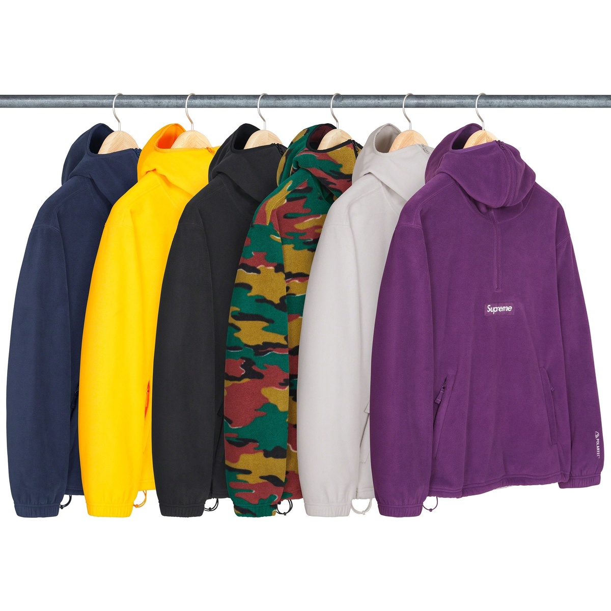 Polartec® Facemask Half Zip Hooded Sweatshirt - SupremeCommunity