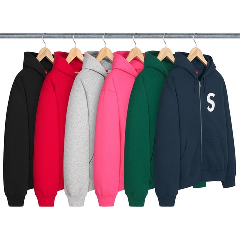 S Logo Zip Up Hooded Sweatshirt - fall/winter 2023 - Supreme
