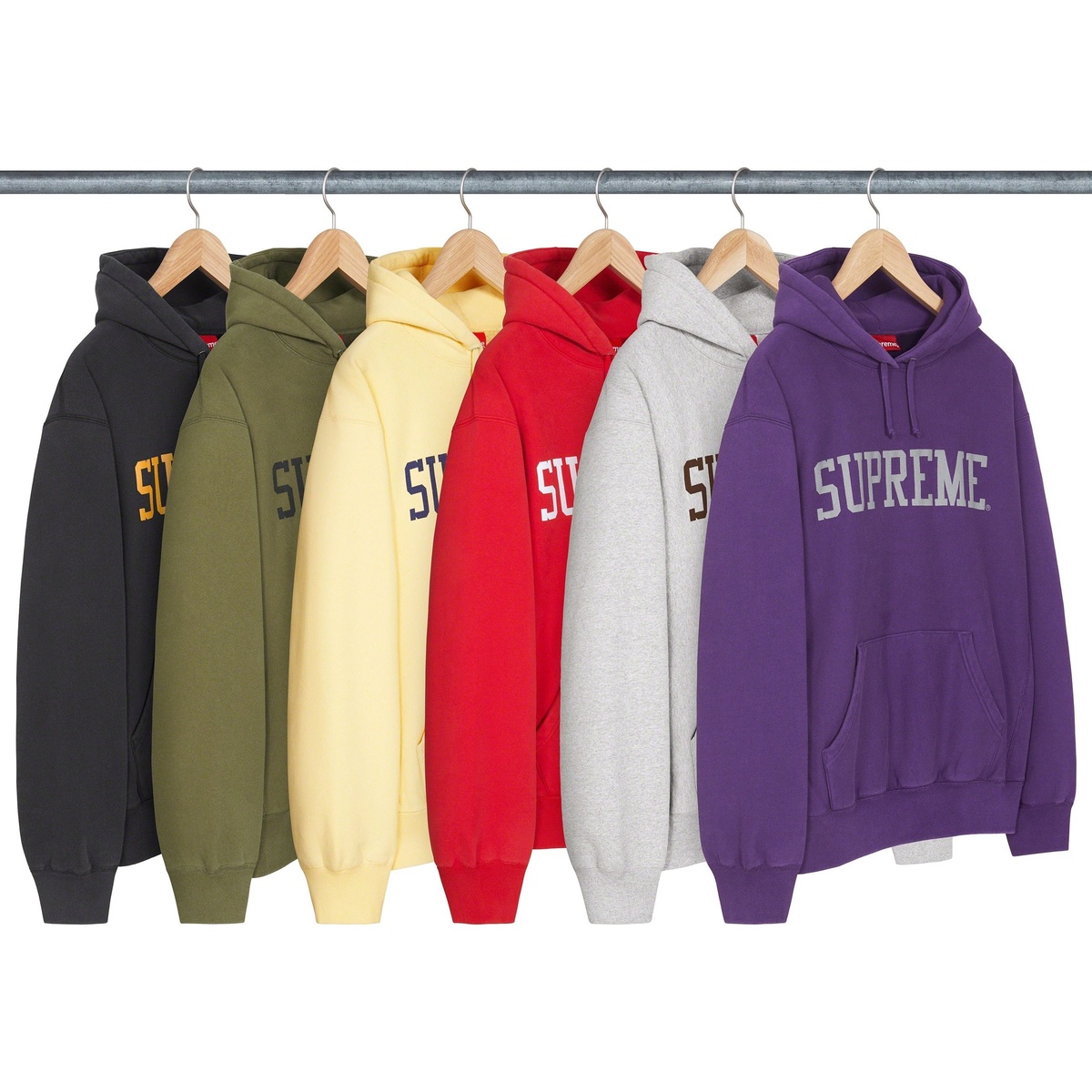 シュプリーム 23AW Varsity Hooded Sweatshi Varsity Hooded Sweatshirt - fall/winter 2023 - Supreme
