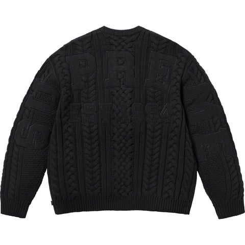 Appliqué Cable Knit Sweater - fall/winter 2023 - Supreme