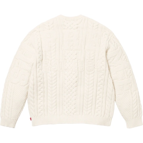トップス Supreme AppliqueCableKnit Sweater\