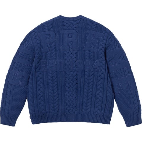 Appliqué Cable Knit Sweater - fall/winter 2023 - Supreme