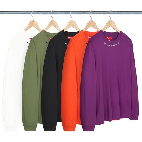 トップス supreme Collar Logo L/S Top black XL Collar Logo L/S Top - fall/winter 2023 - Supreme