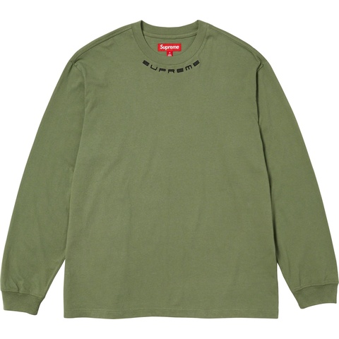 Collar Logo L/S Top - fall/winter 2023 - Supreme