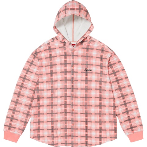 Hooded Plaid Knit Shirt - fall/winter 2023 - Supreme