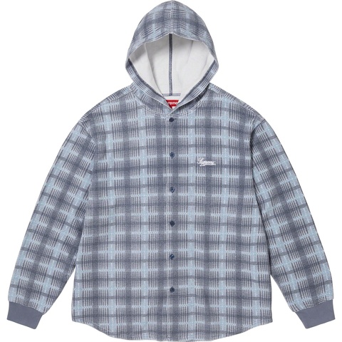 Hooded Plaid Knit Shirt - fall/winter 2023 - Supreme