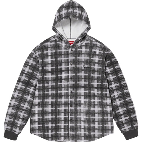 Supreme Hooded Plaid Knit Shirt 完売品 Hooded Plaid Knit Shirt - fall/winter 2023 - Supreme