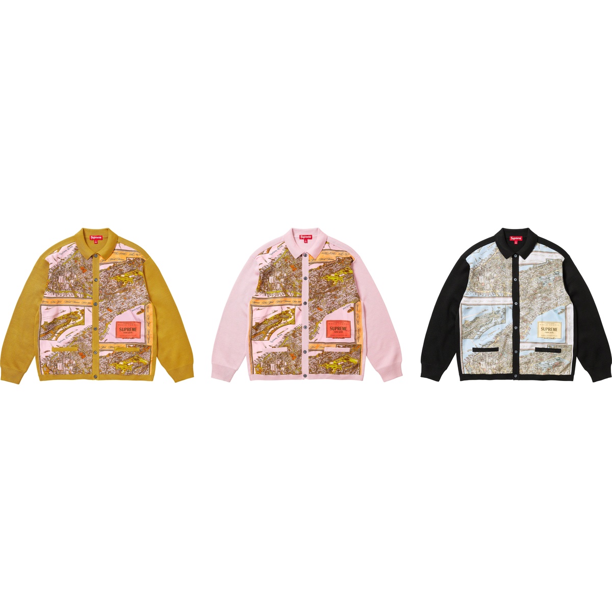 Silk Map Cardigan - fall/winter 2023 - Supreme
