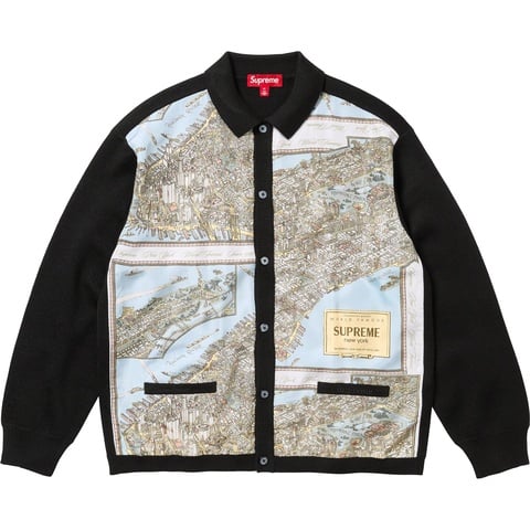 Silk Map Cardigan - fall/winter 2023 - Supreme