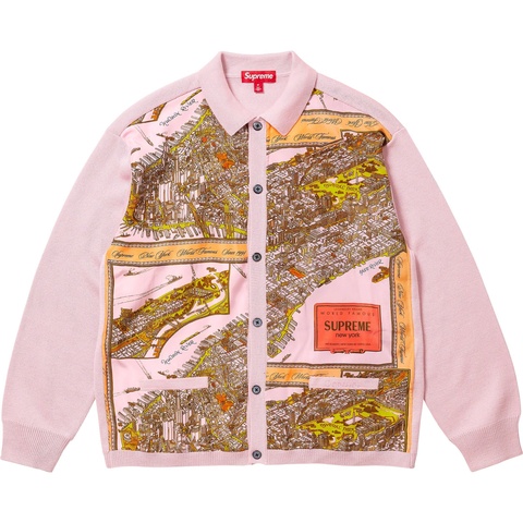 Silk Map Cardigan - fall/winter 2023 - Supreme