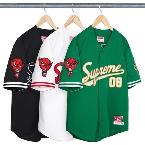 Supreme®/Mitchell & Ness® Downtown Hell Baseball Jersey - Supreme