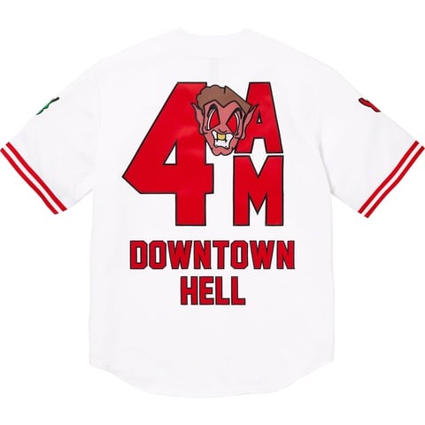 Supreme®/Mitchell & Ness® Downtown Hell Baseball Jersey - Supreme