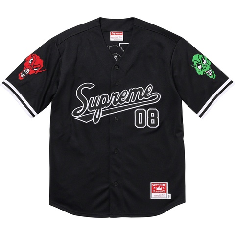 Supreme Supreme®/Mitchell & Ness® Downtown Hell Baseball Jersey - Colorway