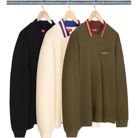 supreme 23AW Thermal L/S Polo Lサイズ Thermal L/S Polo - fall/winter 2023 - Supreme