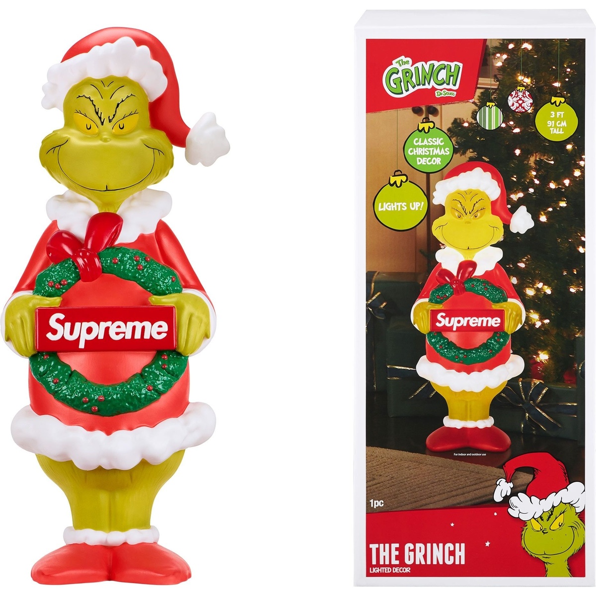 グリンチ クリスマスデコレーション 3フィート 3-Foot Grinch - fall/winter 2024 - Supreme