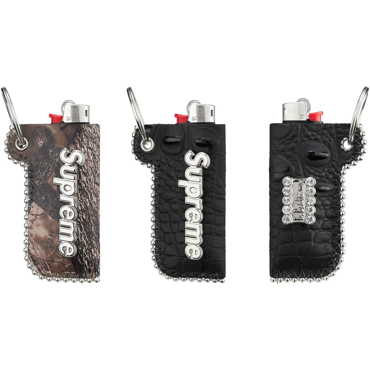 Supreme®/b.b. Simon Leather Lighter Case Keychain - SupremeCommunity