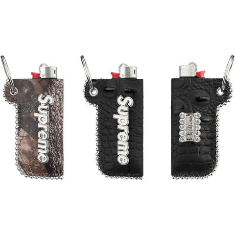 Supreme®/b.b. Simon Leather Lighter Case Keychain - Supreme