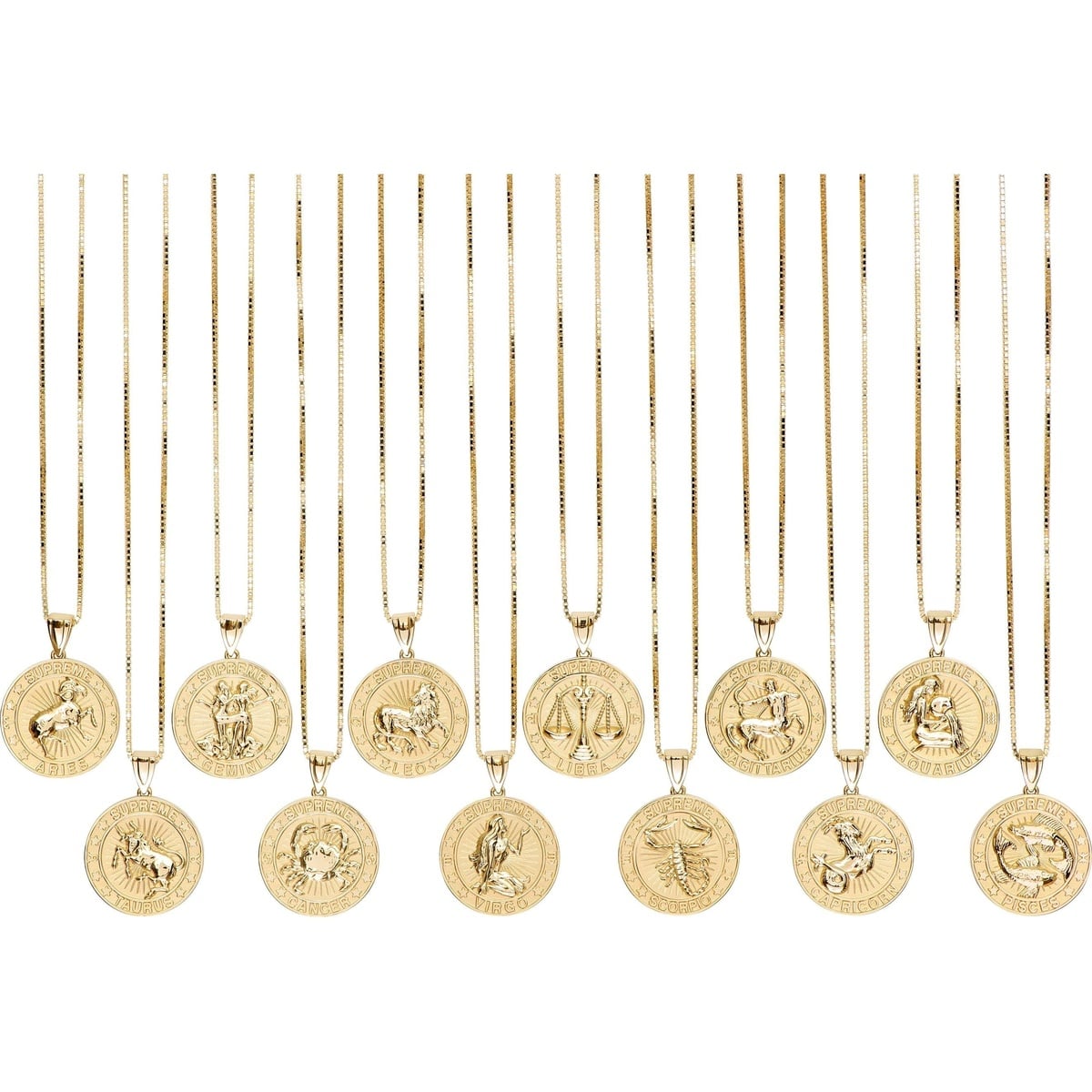 Supreme®/Jacob&Co 14K Gold Zodiac Pendant - SupremeCommunity