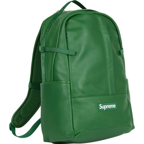 Supreme Leather Backpack - Green