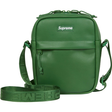 Supreme　Leather Shoulder Bag green 24FW Leather Shoulder Bag - fall/winter 2024 - Supreme