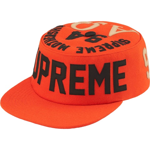Supreme Alpha Omega Pillbox Hat - Orange