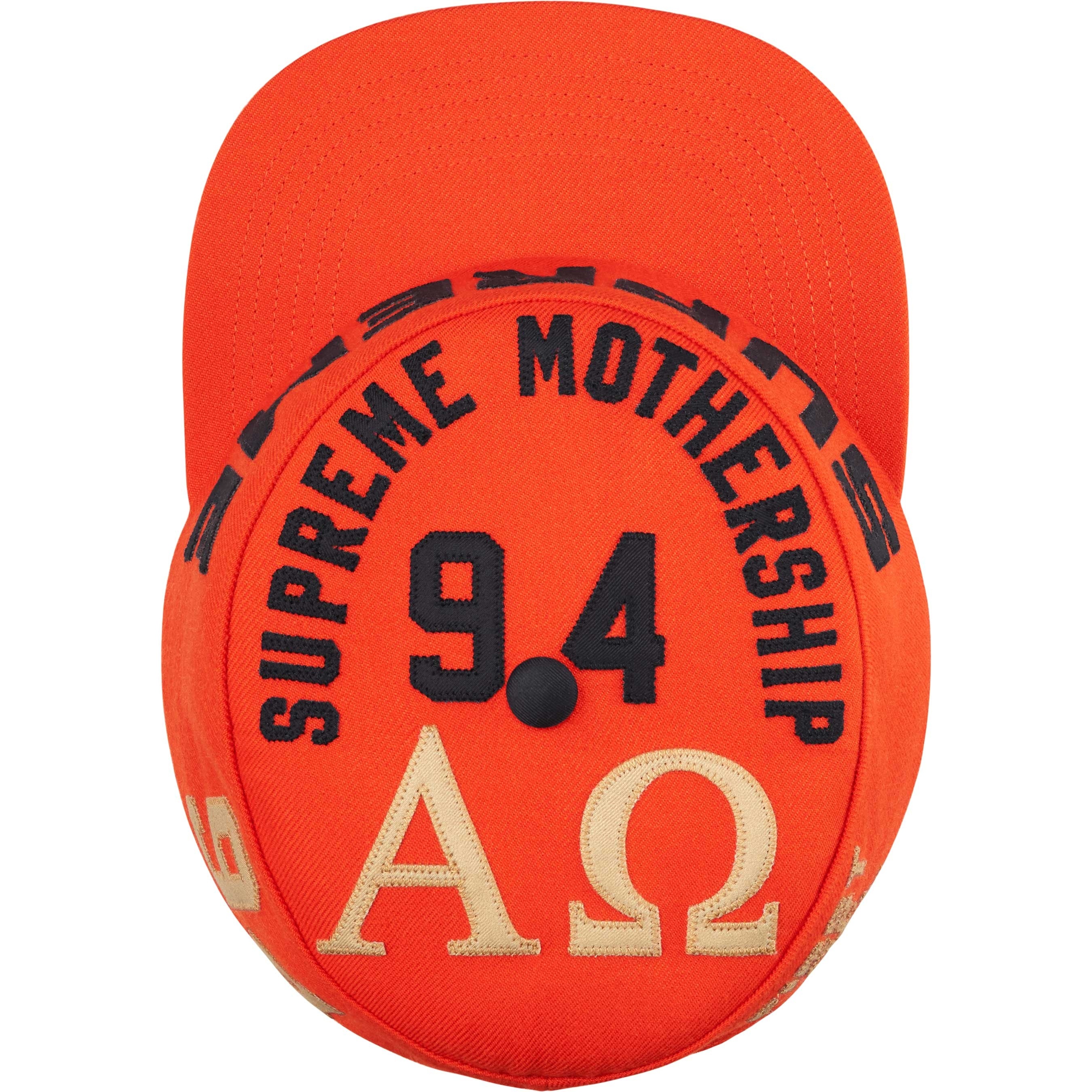 Supreme Alpha Omega Pillbox Hat (FW24) - Orange - $58