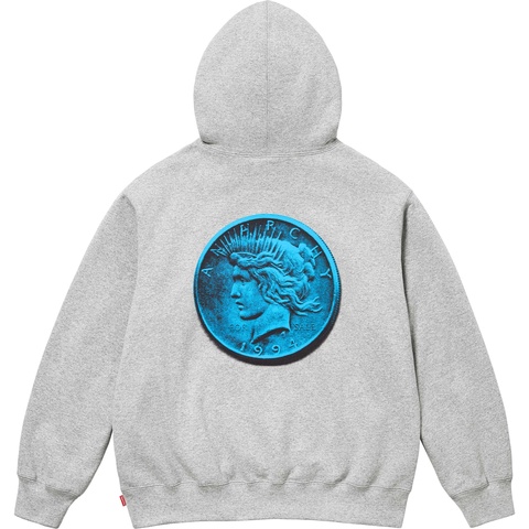 Supreme Anarchy Hooded Sweatshirt - Heather Grey