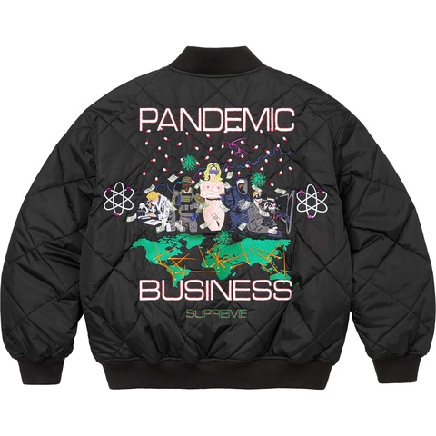 Supreme AOI Quilted Work Jacket - Black