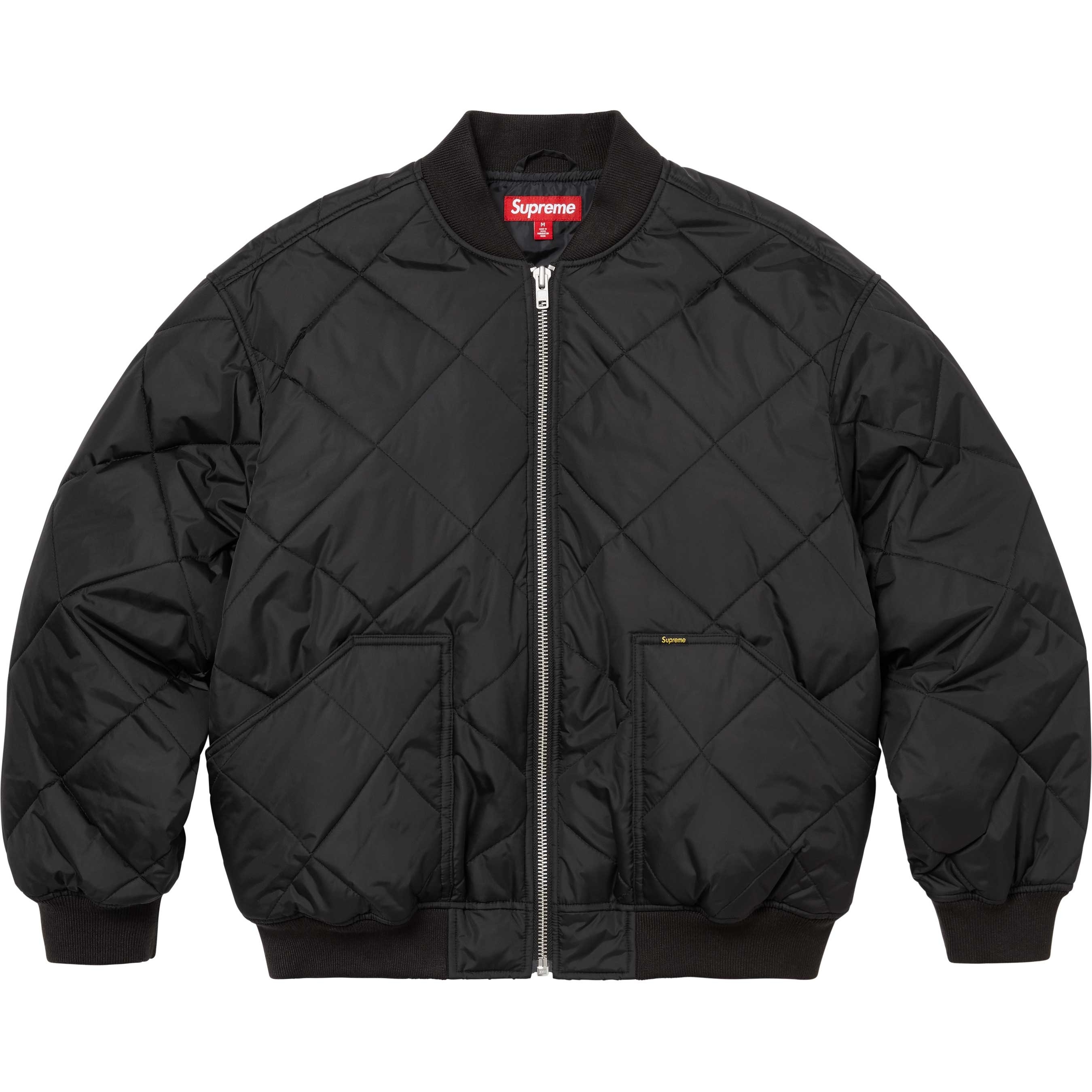 Supreme AOI Quilted Work Jacket (FW24) - Black - $328