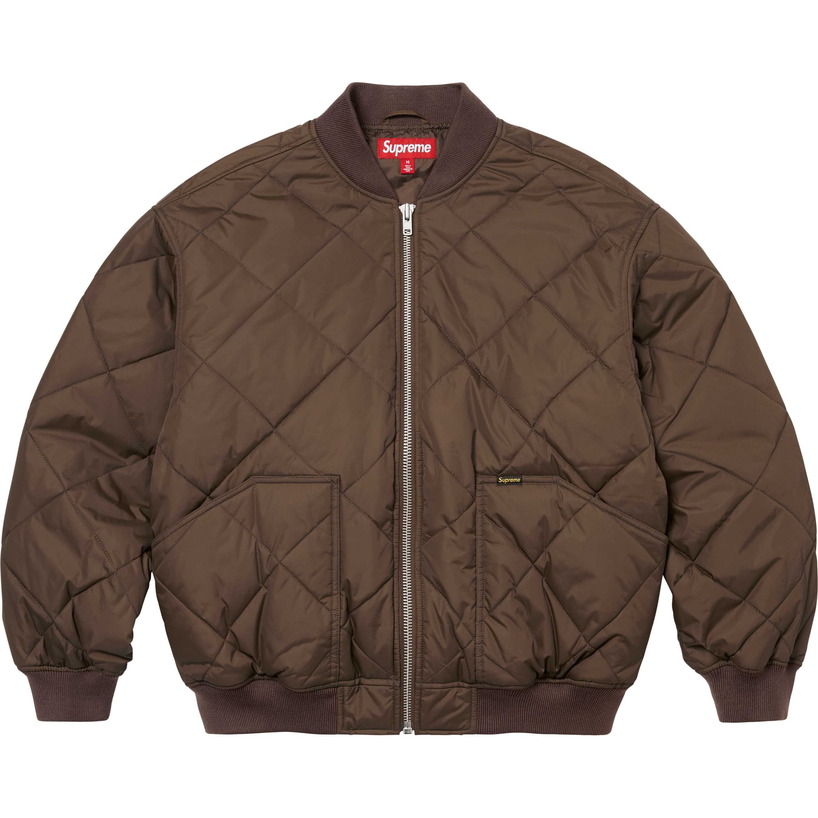 Supreme AOI Quilted Work Jacket (FW24) - Brown - $328