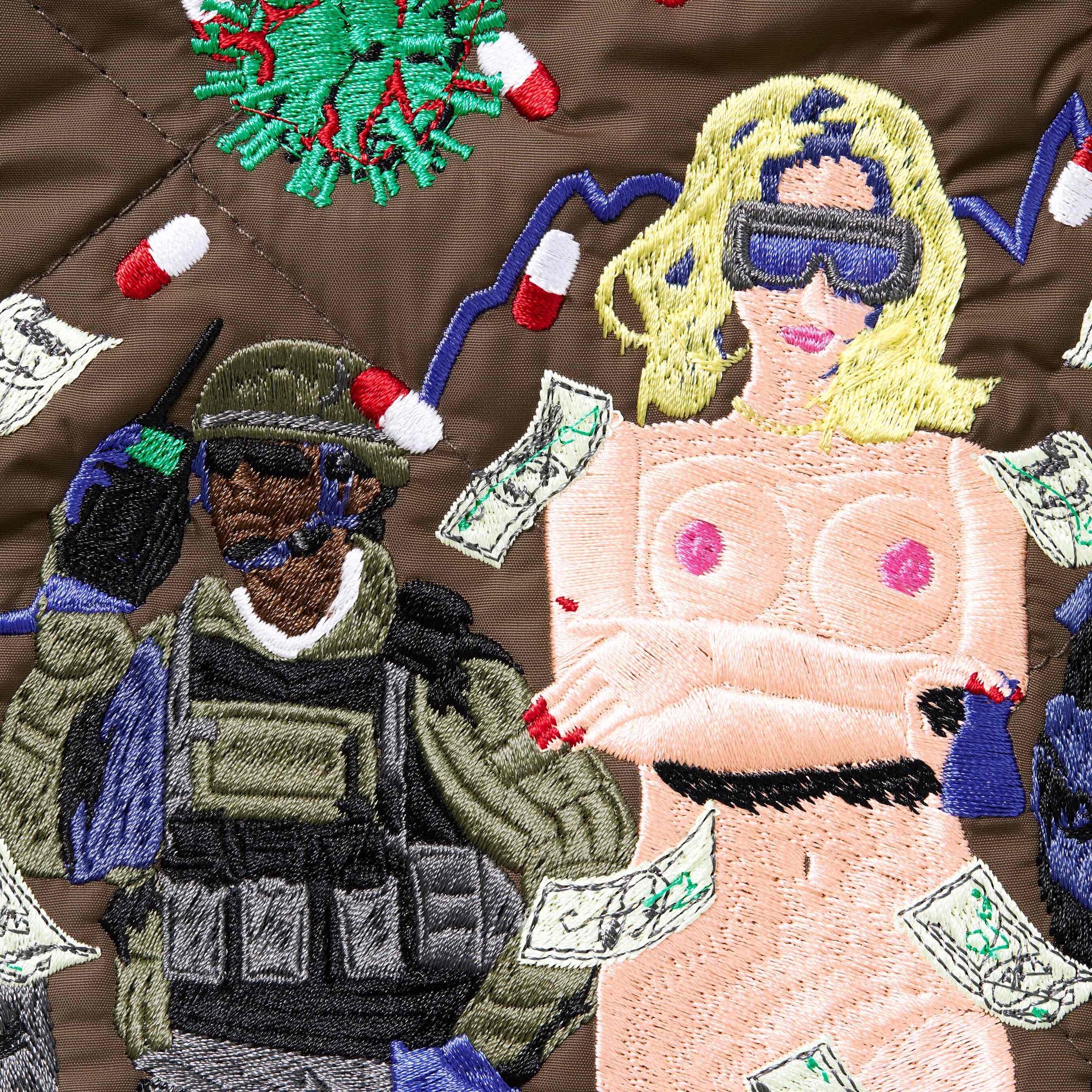 Supreme AOI Quilted Work Jacket (FW24) - Brown - $328