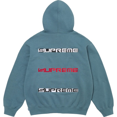 Supreme AOI Stacked Hooded Sweatshirt - Slate