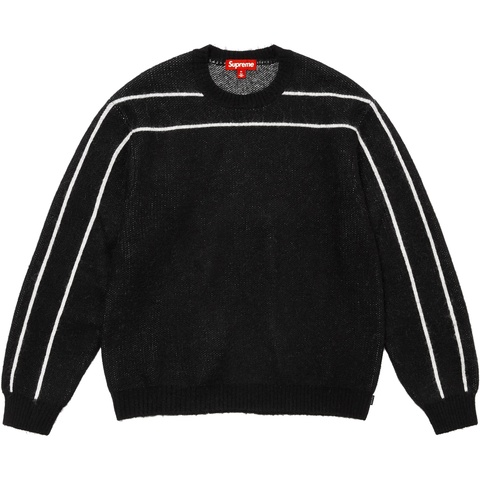 Supreme Back Stripe Sweater - Black