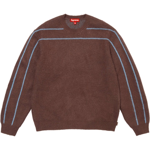 Supreme Back Stripe Sweater - Brown