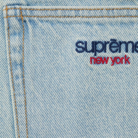 Supreme Baggy Jean - Light Washed Indigo
