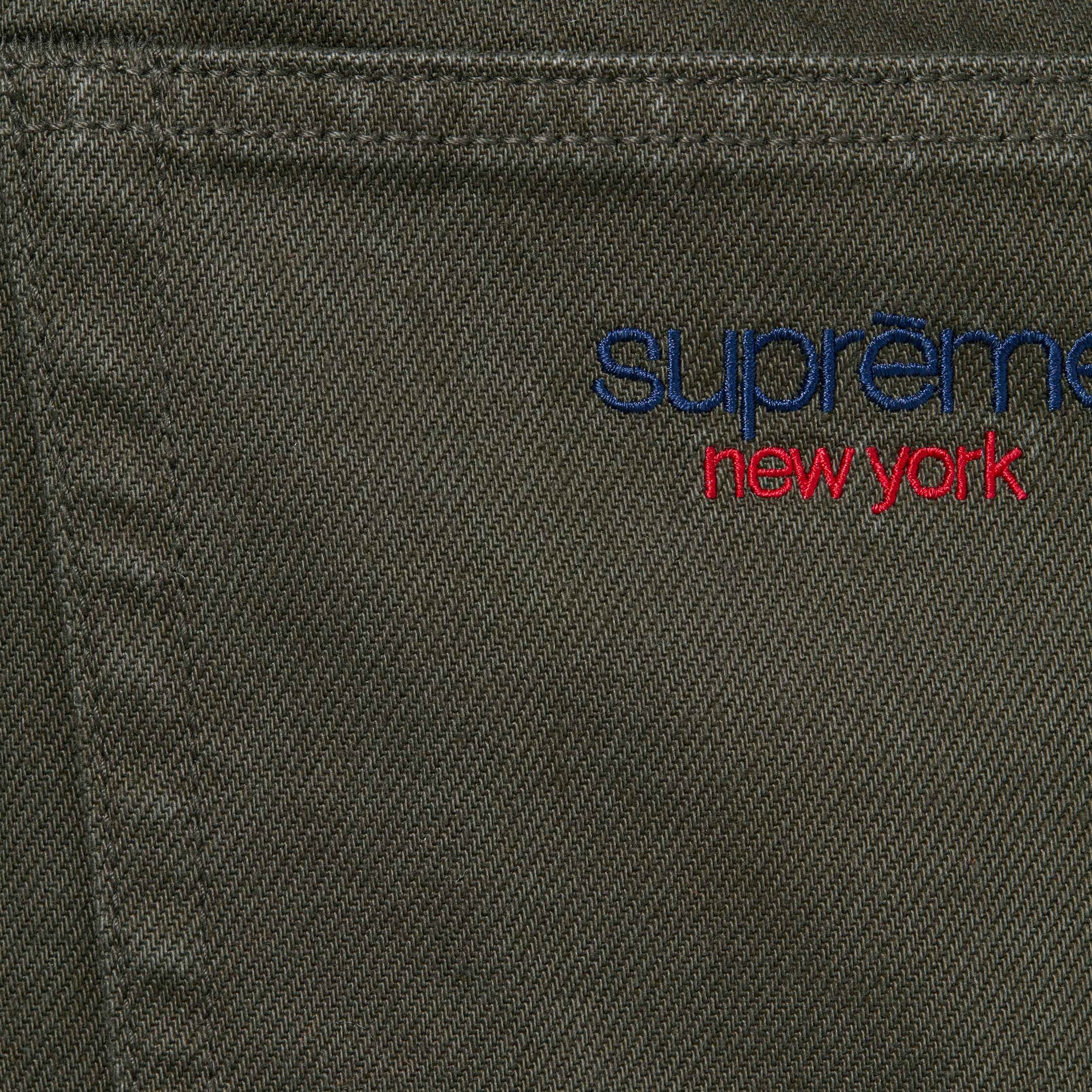 Supreme Baggy Jean (FW24) - Olive - $168