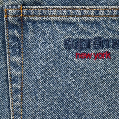 Supreme Baggy Jean - Washed Indigo