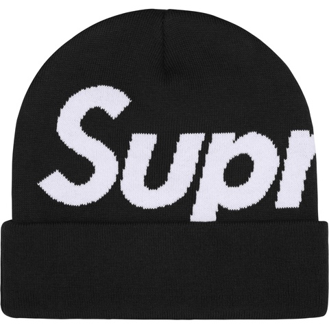 Supreme Big Logo Beanie - Black