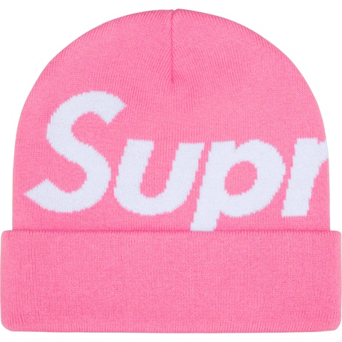 Supreme Big Logo Beanie - Pink