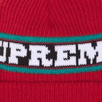 Supreme Big Stripe Beanie (FW24) - Red