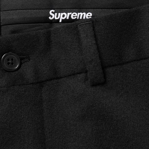 Supreme Brushed Wool Suit - Black