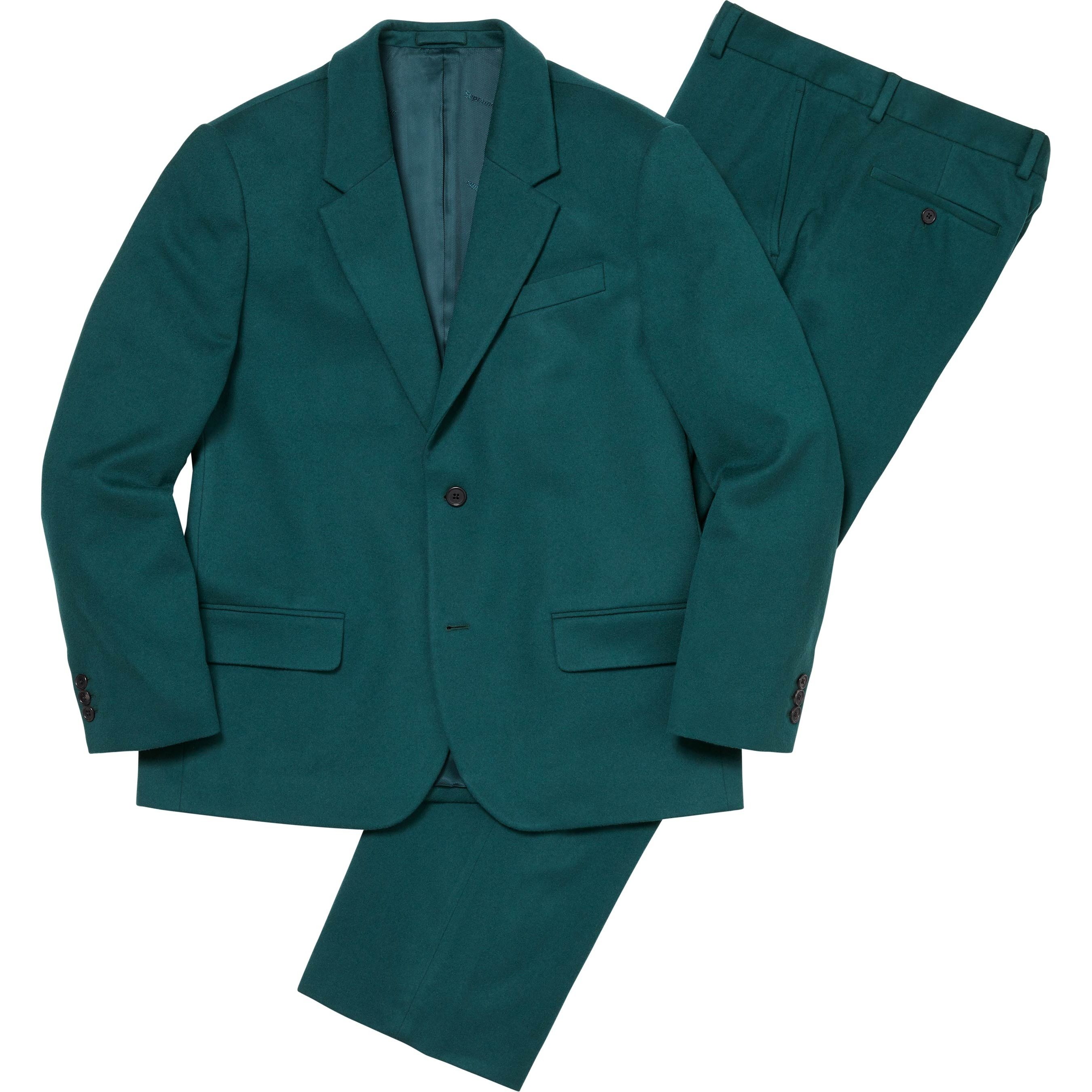 Supreme Brushed Wool Suit (FW24) - Teal - $798